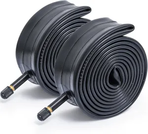 26x2.125/2.20/2.25/2.30/2.35/2.40 Inch Bike Tubes 26" Replacement Bicycle Inner Tubes (2 Pcs) Reliable 26 x 2.125-2.4 Bike Inner Tubes AV32mm Schrader Valve for Road/Mountain/Cruiser Cycling Scenarios