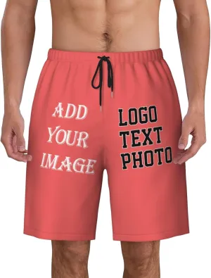 Custom Shorts for Men Design Your own Personalized Short add Text Photo Logo Customed Swim Short Beach Boardshorts