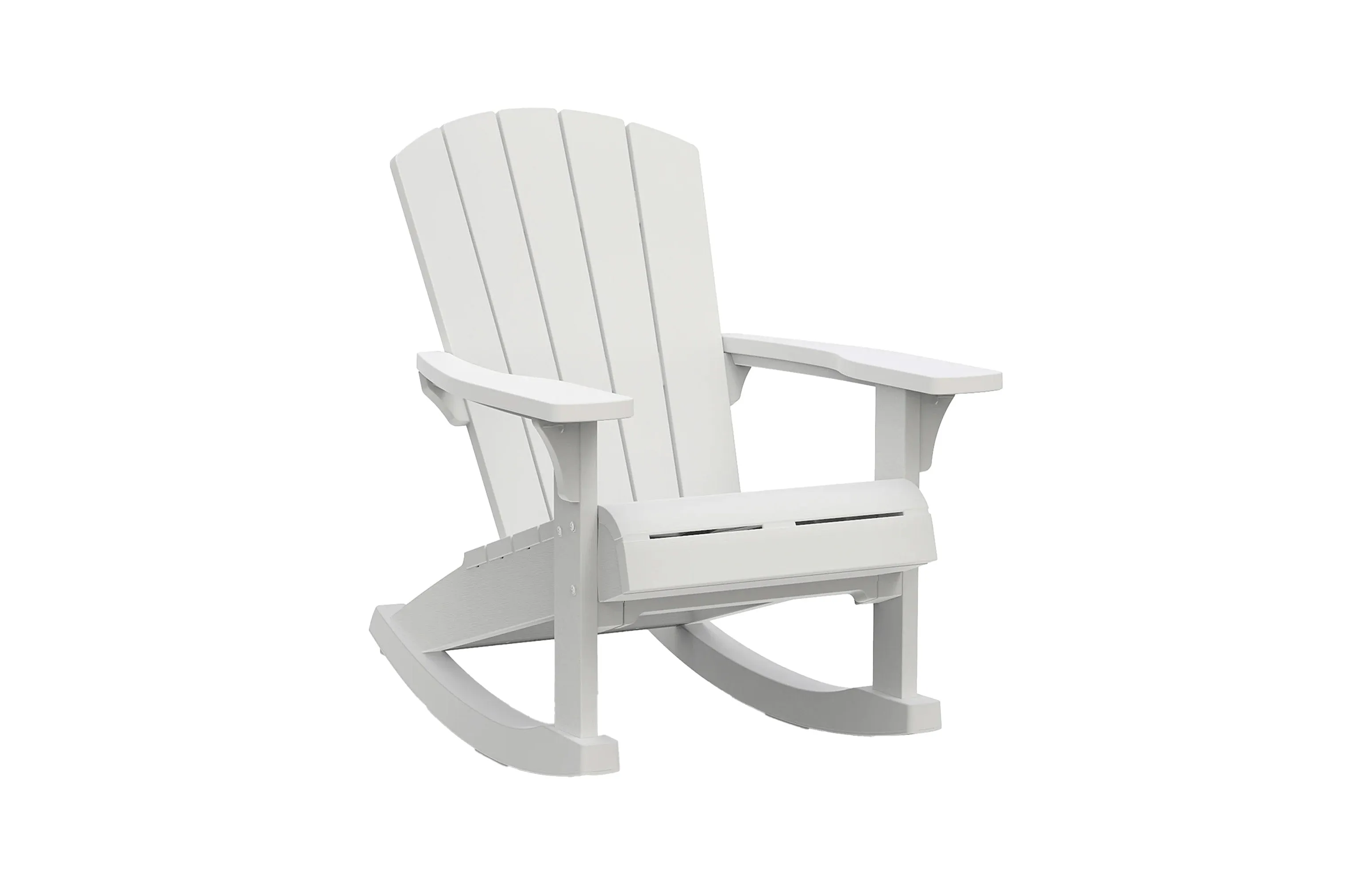 Keter Alpine Rocking Adirondack Chair White -2 PACK