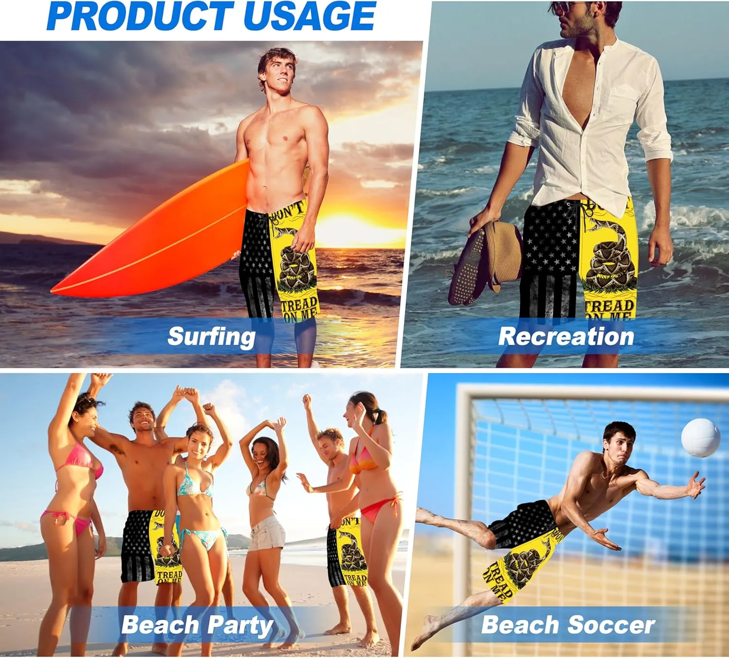 Mens Swim Trunks Quick Dry Board Shorts Bathing Suit for Men Beach Swimwear Breathable Surf Beach Shorts Swimwear