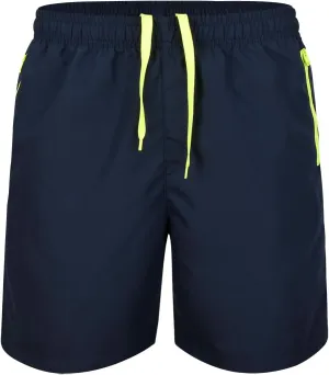 Men's Swim Trunks with Zipper Pockets and Mesh Lining,Beach Shorts with Drawstring Quick Dry Swim Shorts, Solid Beach Shorts