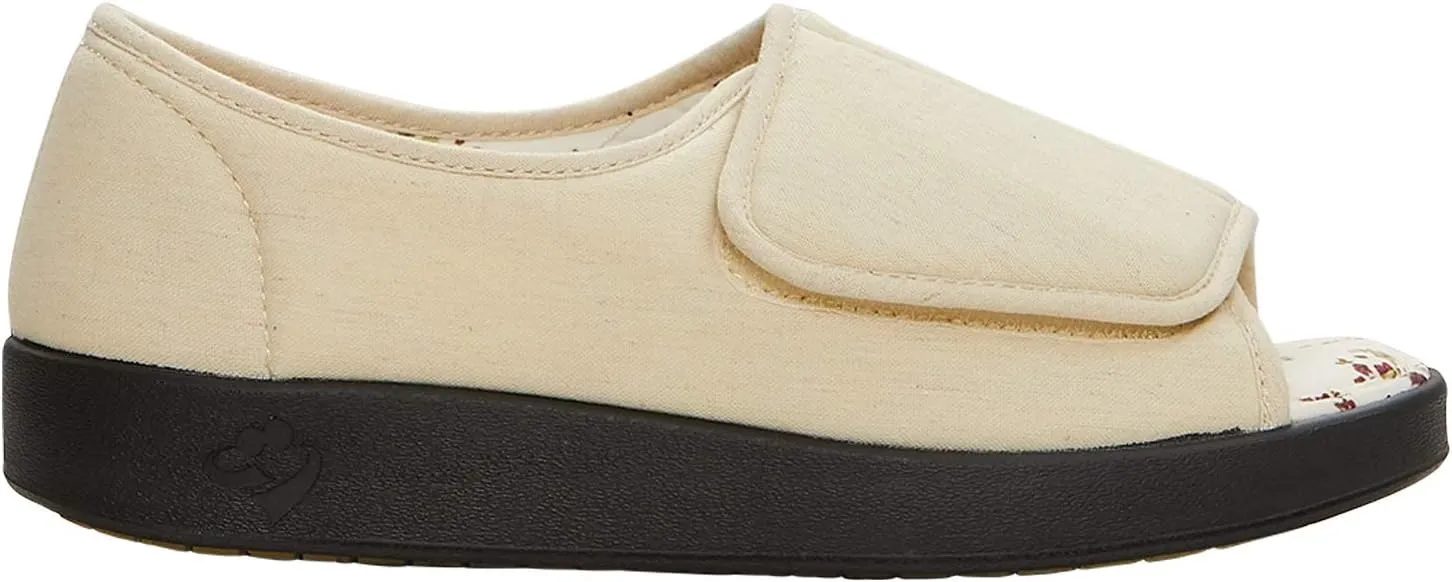 Silverts Diabetic Open-Toe Shoes for Women | Extra-Wide Non-Slip Comfortable Slippers for Elderly, Swelling, Sensitive Feet