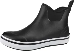 SYLPHID Ankle Deck Boots for Men Waterproof Rain Shoes Neoprene Rubber Footwear for Gardening Fishing Hunting and Camping