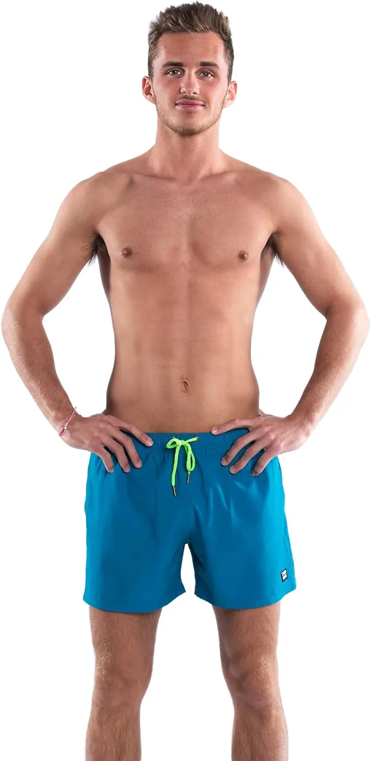Third Wave Premium Swim Trunks - Men's 5 Inch Inseam Quick Dry Swim Shorts for Beach and Swimming