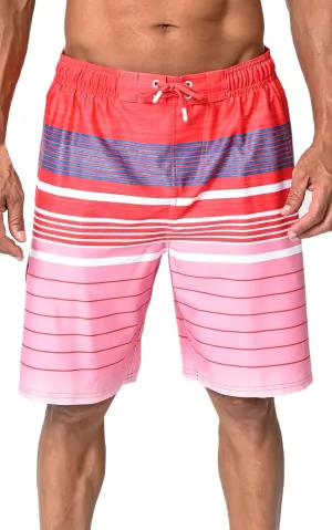 US Apparel Mens Swim Trunks with Pockets Swim Shorts Quick Dry 4-Way Stretch Material Mesh Lining Beach Swimwear